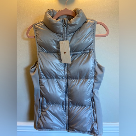 Fabletics Jackets & Blazers - NWT Fabletics silver lightweight puffy vest